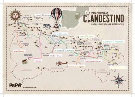 Imagen Ruta del Tesoro de Al Muqtadir. Propuesta Cultural: Prepirineo Clandestino.