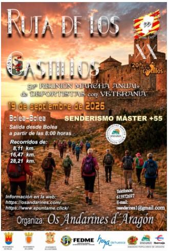 Imagen Ruta de Los castillos 2026. Bolea 19 de septiembre