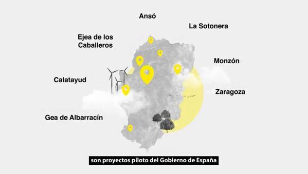 Imagen La Sotonera, en el anuncio publicitario de la Agenda Urbana Española en Aragón